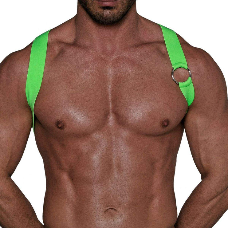 TOF Party Boy harness neon green