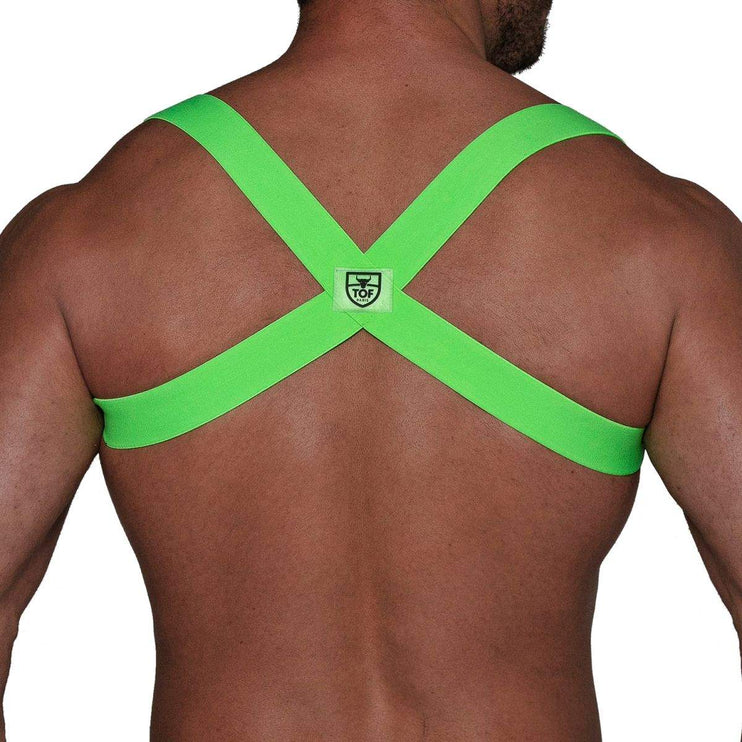 TOF Party Boy harness neon green