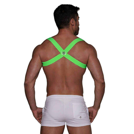 TOF Party Boy harness neon green