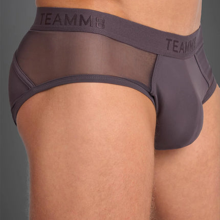 Teamm8 Score Sheer brief mesh gunmetal