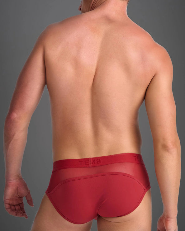 Teamm8 Score Sheer brief mesh red