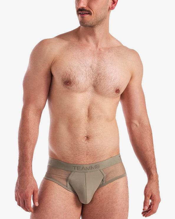 Teamm8 Score Sheer brief mesh army green