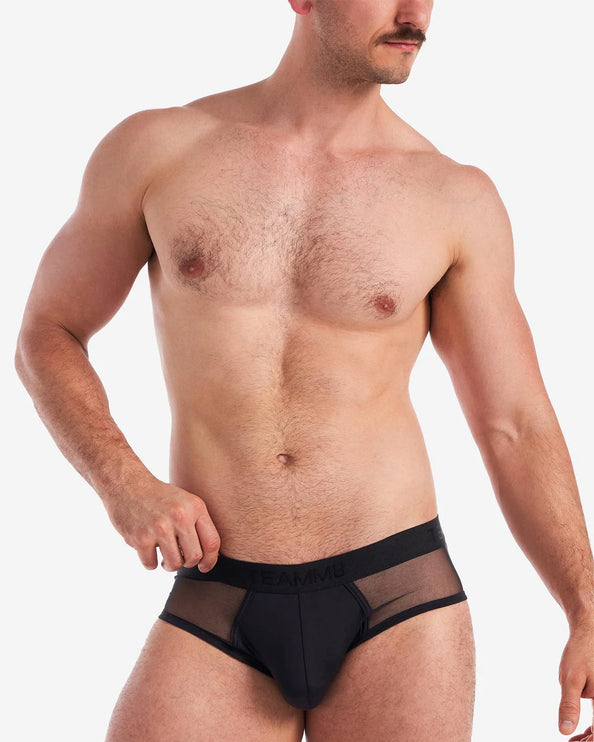 Teamm8 Score Sheer brief mesh black