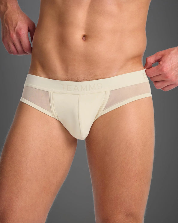 Teamm8 Score Sheer jockstrap mesh cream