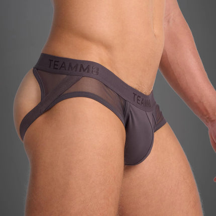 Teamm8 Score Sheer jockstrap mesh gunmetal