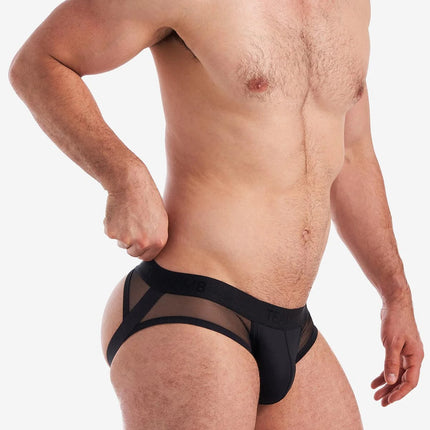 Teamm8 Score Sheer jockstrap mesh black