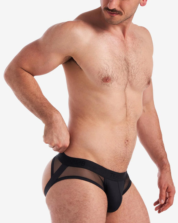 Teamm8 Score Sheer jockstrap mesh black