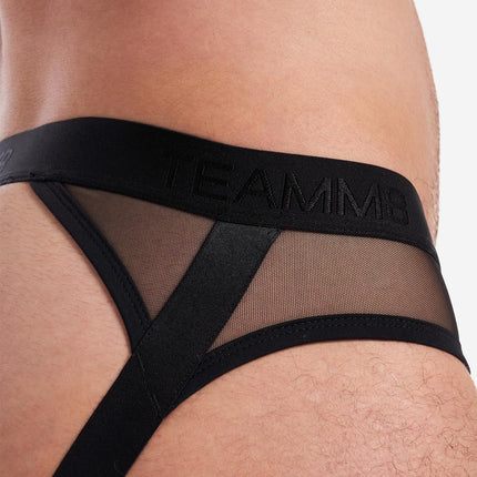 Teamm8 Score Sheer jockstrap mesh black