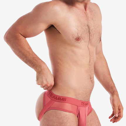 Teamm8 Score Sheer jockstrap mesh baroque rose