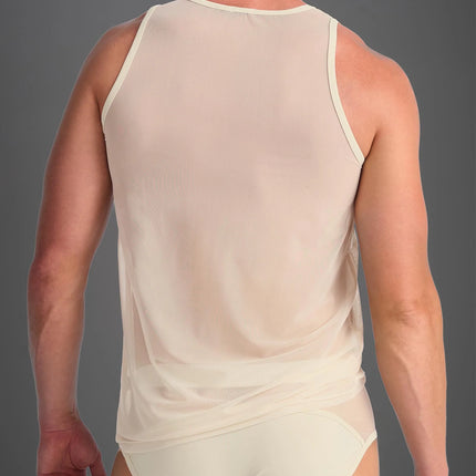 Teamm8 Score Sheer tank mesh cream