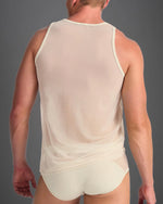 Teamm8 Score Sheer tank mesh cream