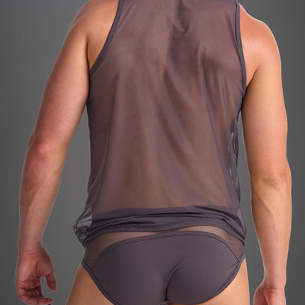 Teamm8 Score Sheer tank mesh gunmetal