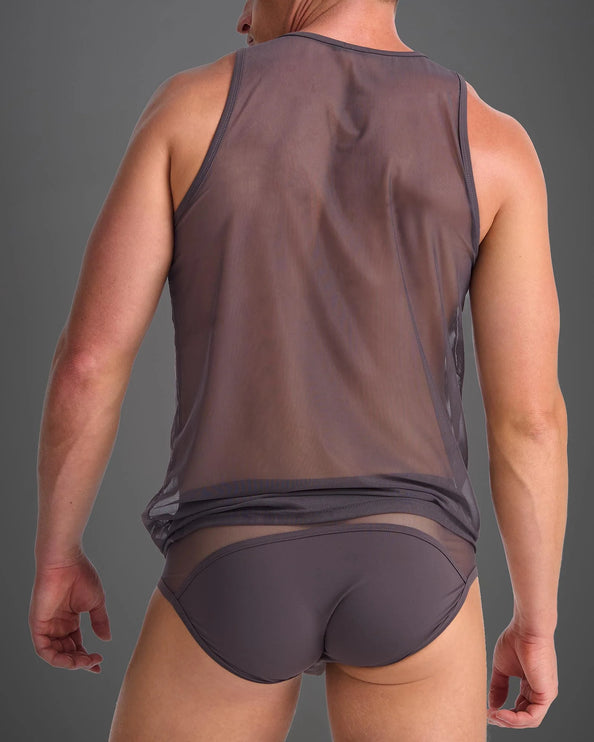 Teamm8 Score Sheer tank mesh gunmetal