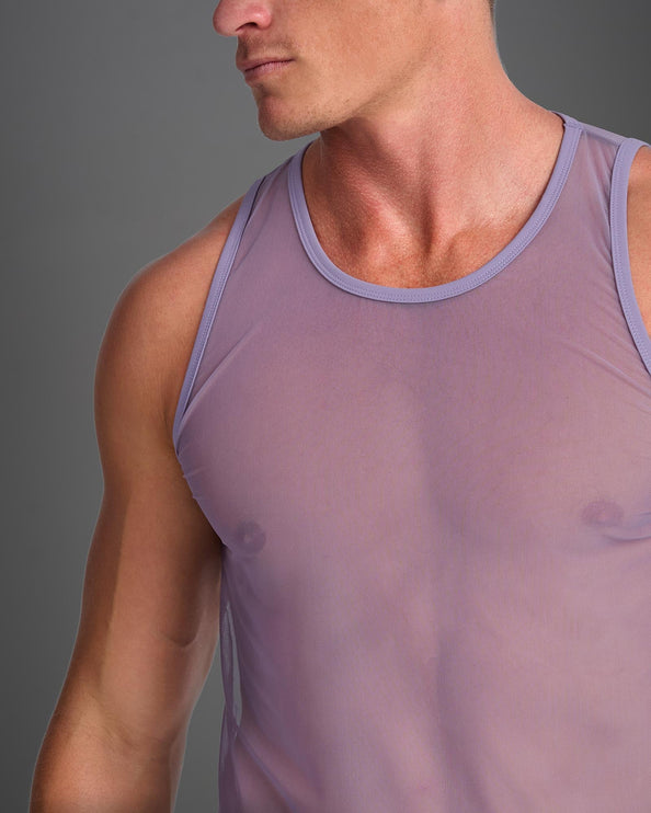 Teamm8 Score Sheer tank mesh lilac