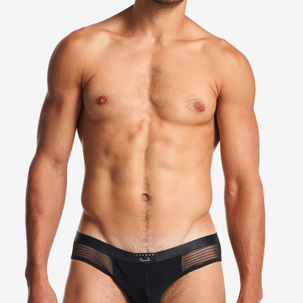 Teamm8 Manuel Sheer bikini brief mesh noir black