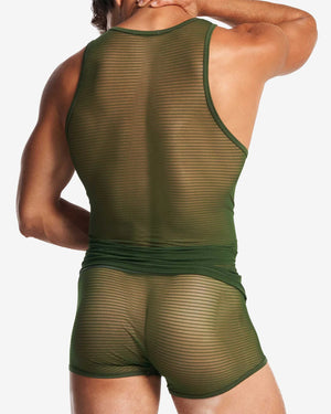 Teamm8 Manuel tank mesh verde green