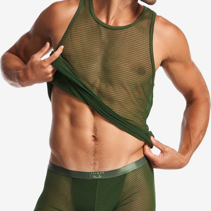 Teamm8 Manuel tank mesh verde green