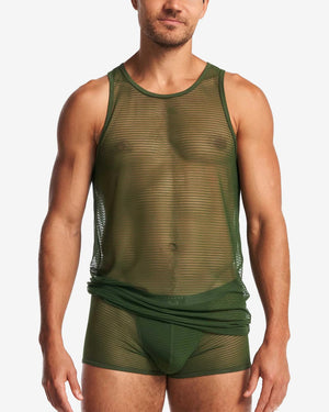 Teamm8 Manuel tank mesh verde green