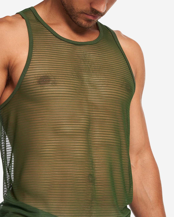 Teamm8 Manuel tank mesh verde green