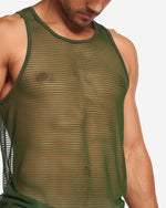 Teamm8 Manuel tank mesh verde green