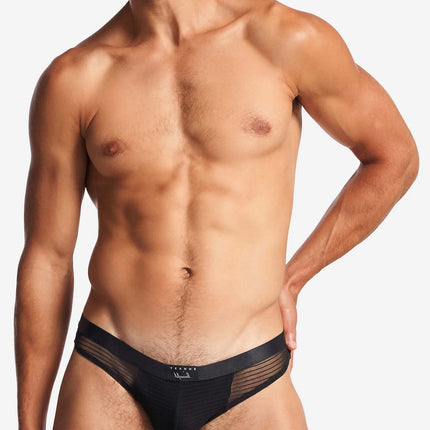 Teamm8 Manuel Sheer thong mesh noir black