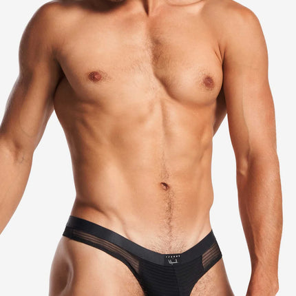 Teamm8 Manuel Sheer thong mesh noir black