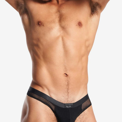 Teamm8 Manuel Sheer thong mesh noir black