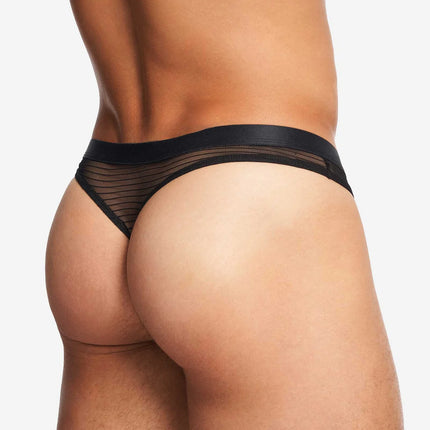 Teamm8 Manuel Sheer thong mesh noir black