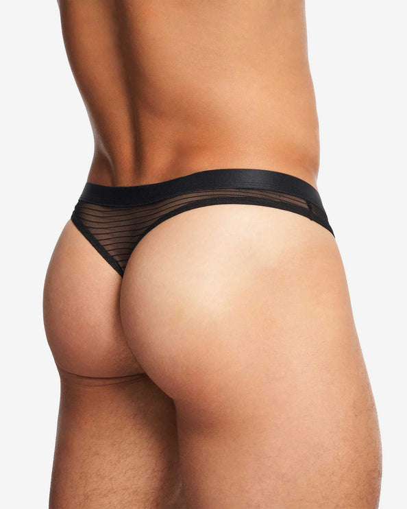 Teamm8 Manuel Sheer thong mesh noir black