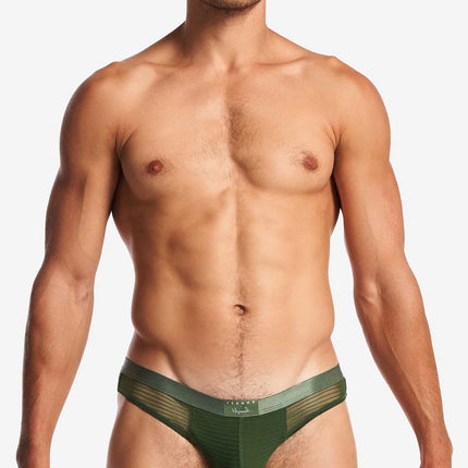 Teamm8 Manuel Sheer thong mesh verde green