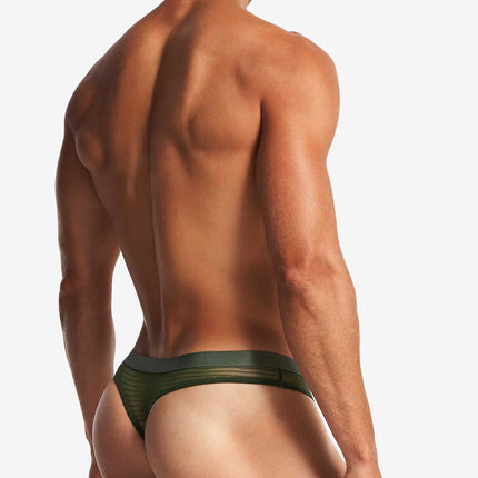 Teamm8 Manuel Sheer thong mesh verde green