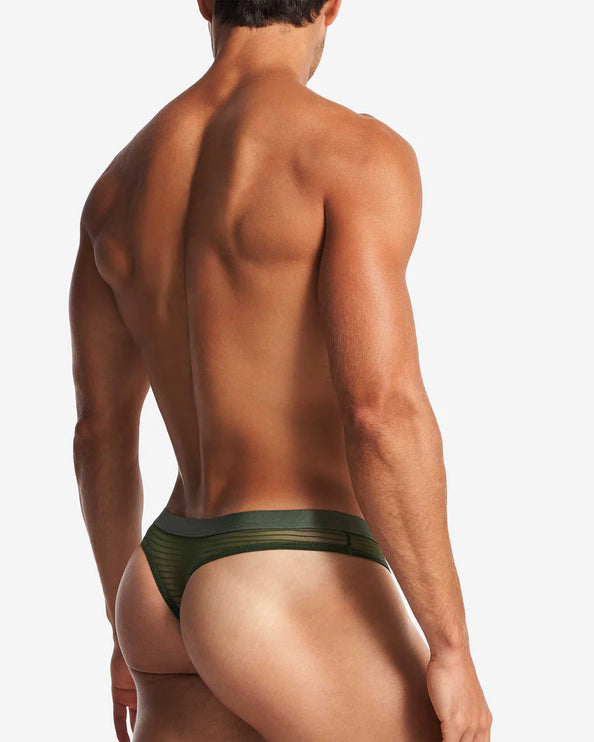 Teamm8 Manuel Sheer thong mesh verde green