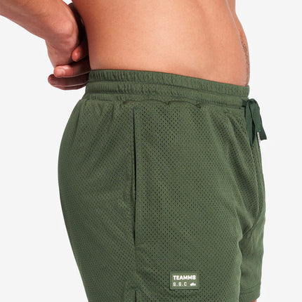 Teamm8 S.S.C 3" mesh short forest green