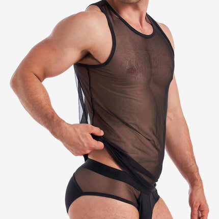 Teamm8 Score Sheer tank mesh black