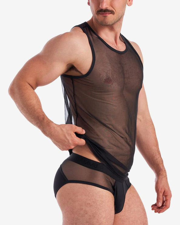 Teamm8 Score Sheer tank mesh black