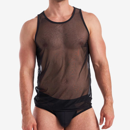 Teamm8 Score Sheer tank mesh black