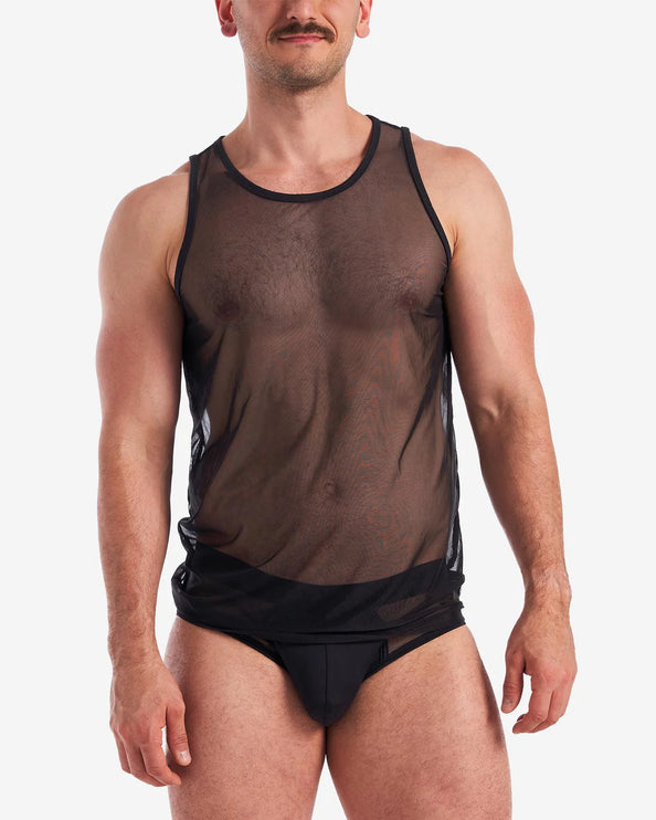 Teamm8 Score Sheer tank mesh black