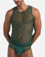 Teamm8 Score Sheer tank mesh hunter green