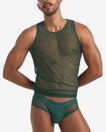 Teamm8 Score Sheer tank mesh hunter green