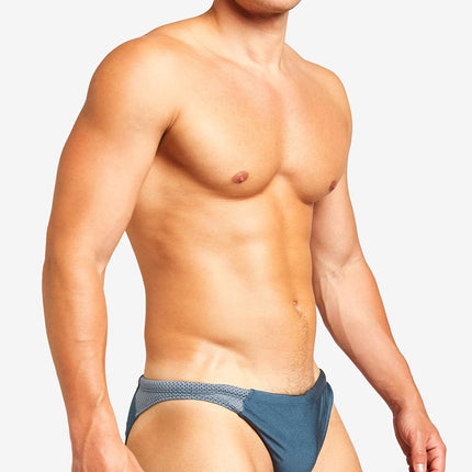 Teamm8 Bass mesh swim brief blue