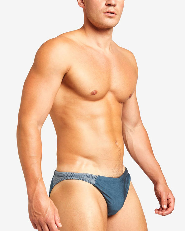 Teamm8 Bass mesh swim brief blue