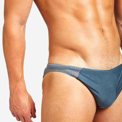 Teamm8 Bass mesh swim brief blue