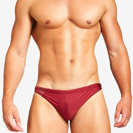 Teamm8 Bass mesh swim brief red