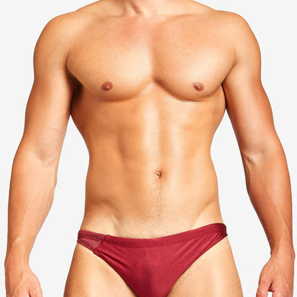 Teamm8 Bass mesh swim brief red