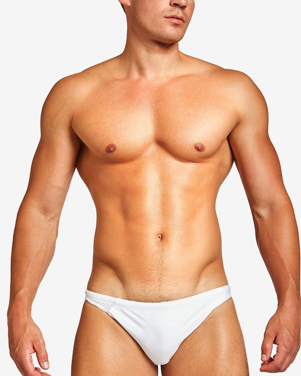 Teamm8 Bass mesh swim brief white