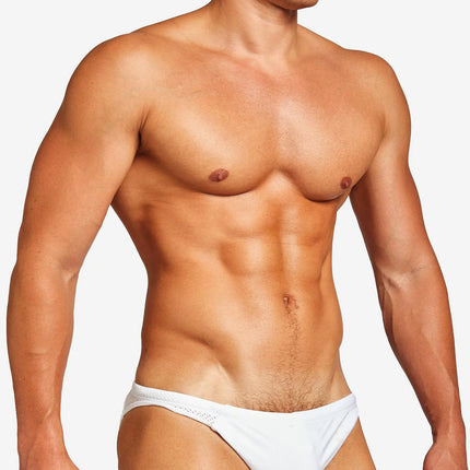 Teamm8 Bass mesh swim brief white