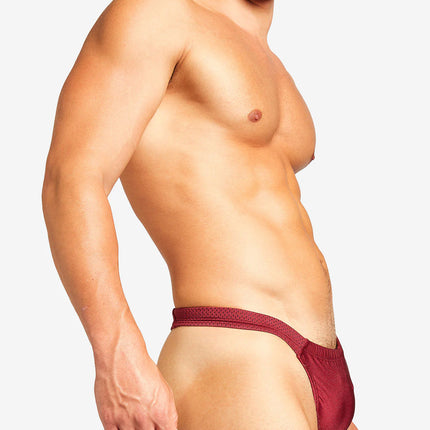 Teamm8 Bass mesh swim thong red