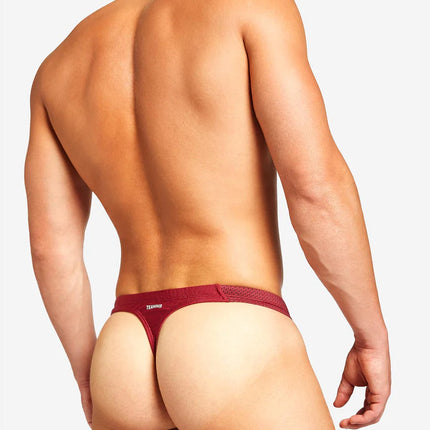 Teamm8 Bass mesh swim thong red