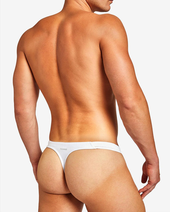 Teamm8 Bass mesh swim thong white