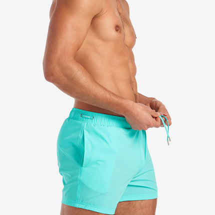 Teamm8 Grid 4.5" swim short Bondi blue